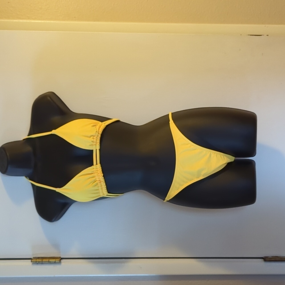 Two Set Baby blue Canary Yellow Small Bikini - Picture 9 of 15